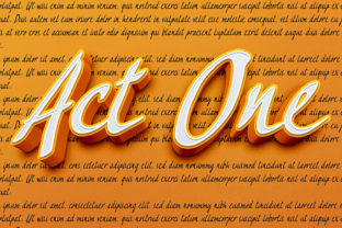 Act One: A Playful Font for Marketers