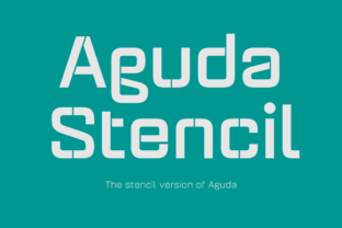 Aguda Stencil Family: A Modern Sans Serif for Branding