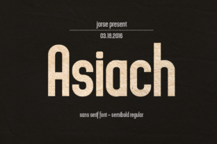 Asiach: A Clean Sans Serif Font