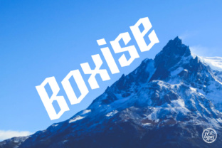 Boxise Font for Web Design