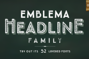 Emblema Headline Family: An Art Deco Typeface for Modern Brands