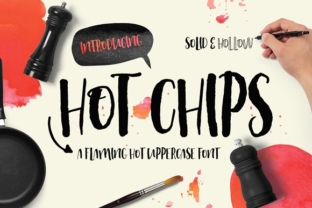 Hot Chips Font for Creative Makers