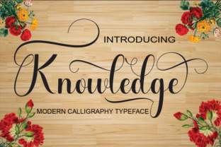 Knowledge: A Stylish Script Font for Editorial Design