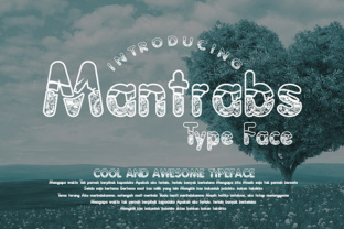Mantrabs Font for Editorial Design