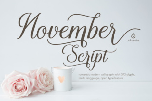 November Font: Elegant Script for Editorial Design