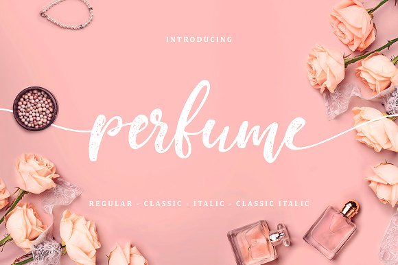 Perfume Font for Creative Campaigns