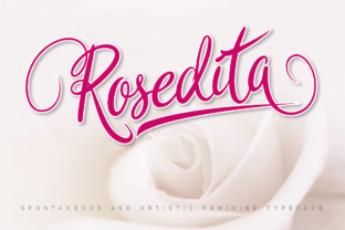 Rosedita Font: Handwritten Elegance for Makers