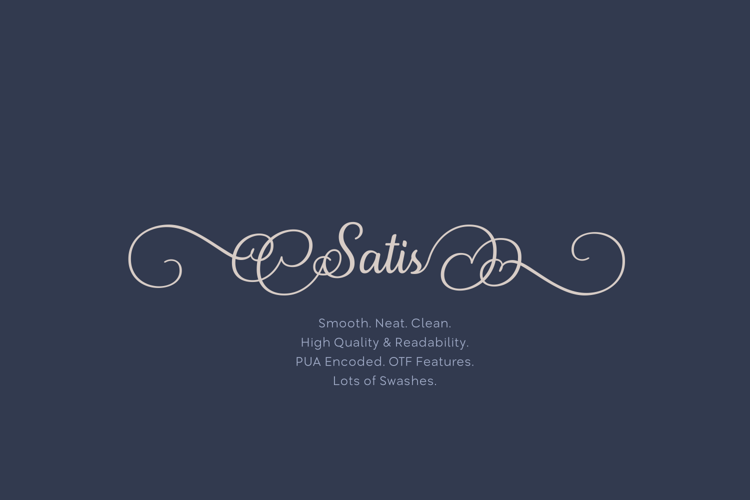 Satis: A Premium Script Font