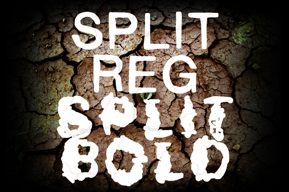 Split Font for Creative Projects