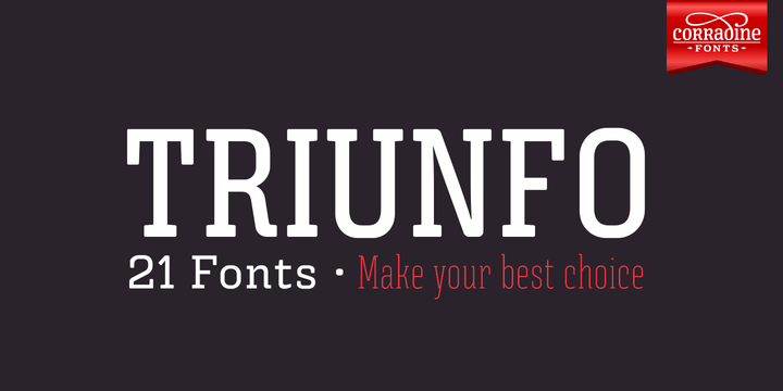 Triunfo Family: The Slab Serif Font for Bold Marketing