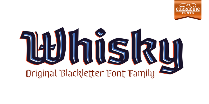 Whisky Family: A Bold Blackletter Font for Crafters